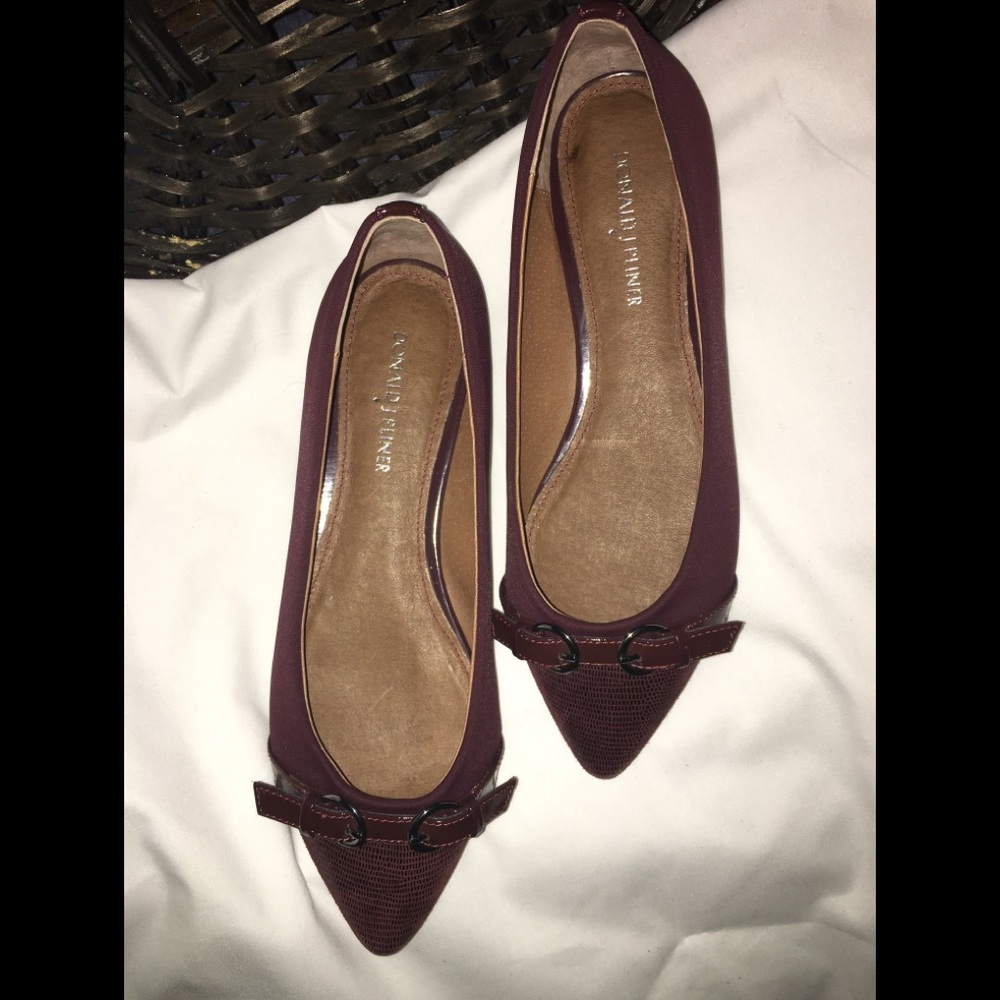 [Donald Pliner] Bettia Lizard Print Flats Sz 7.5M